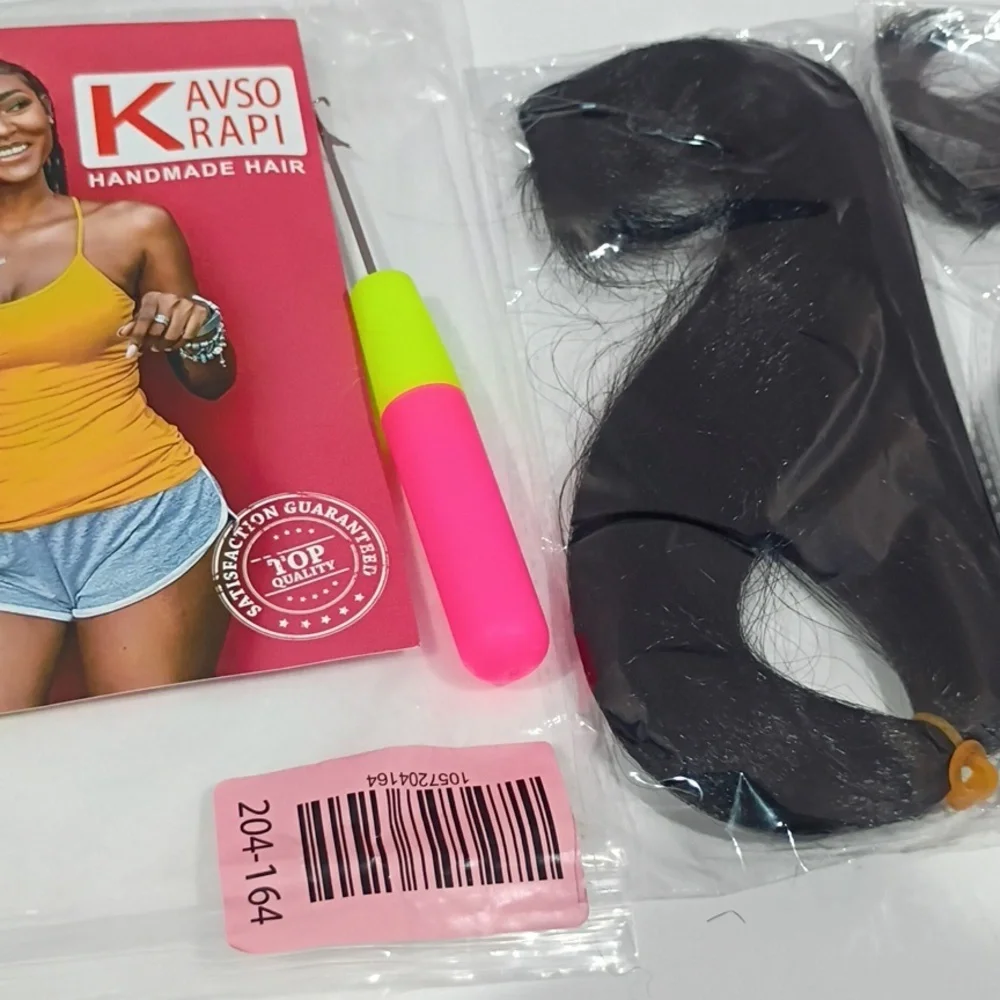 10” Pre-Stretched Braiding Hair • 3 Packs • Color 2 Off Black • Short Straight‎